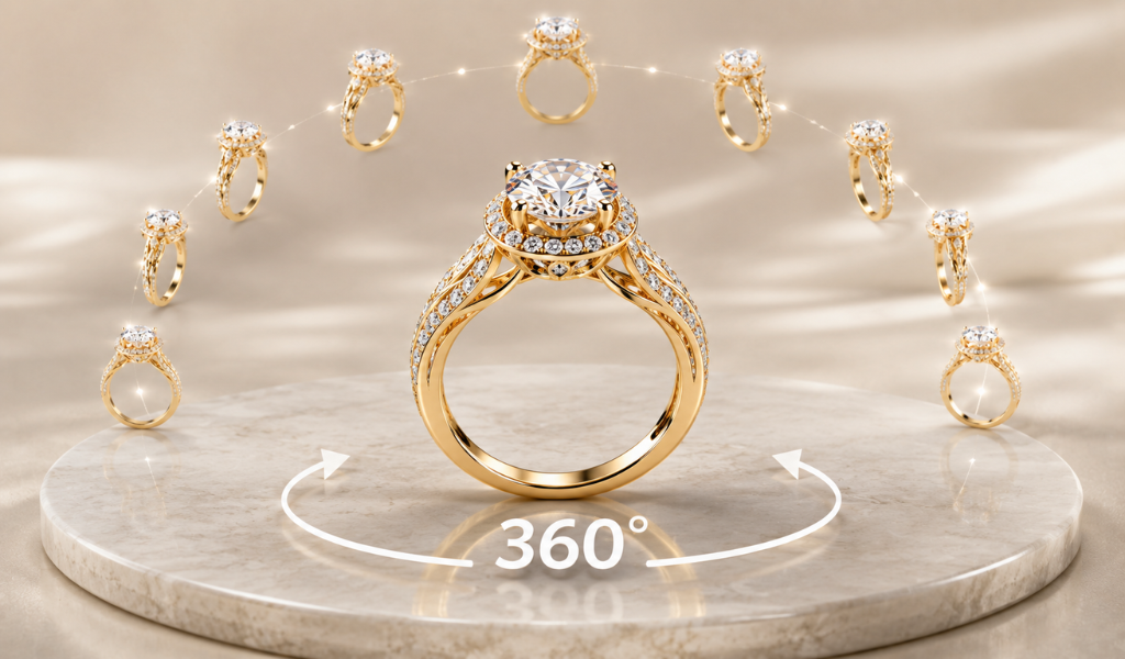 Boost eCommerce Sales with 360° Jewelry Animation Services
