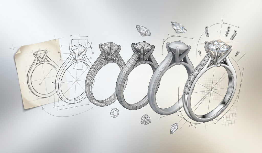 From CAD Design to Final Render: The Complete Jewelry Design Process