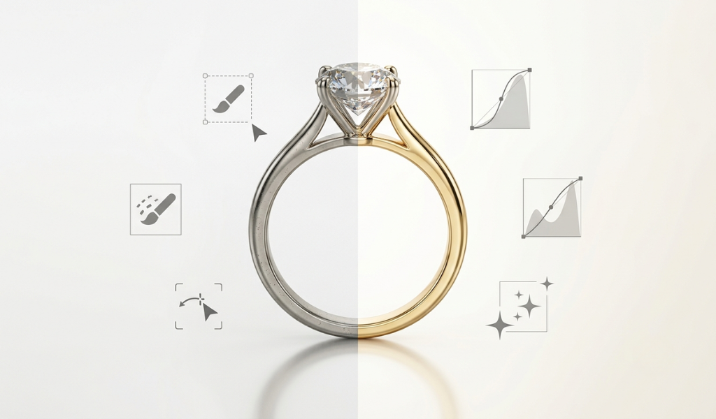 How Professional Retouching Enhances Luxury Jewelry Images?